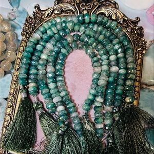 Emerald Green Moonstone Bead Strands